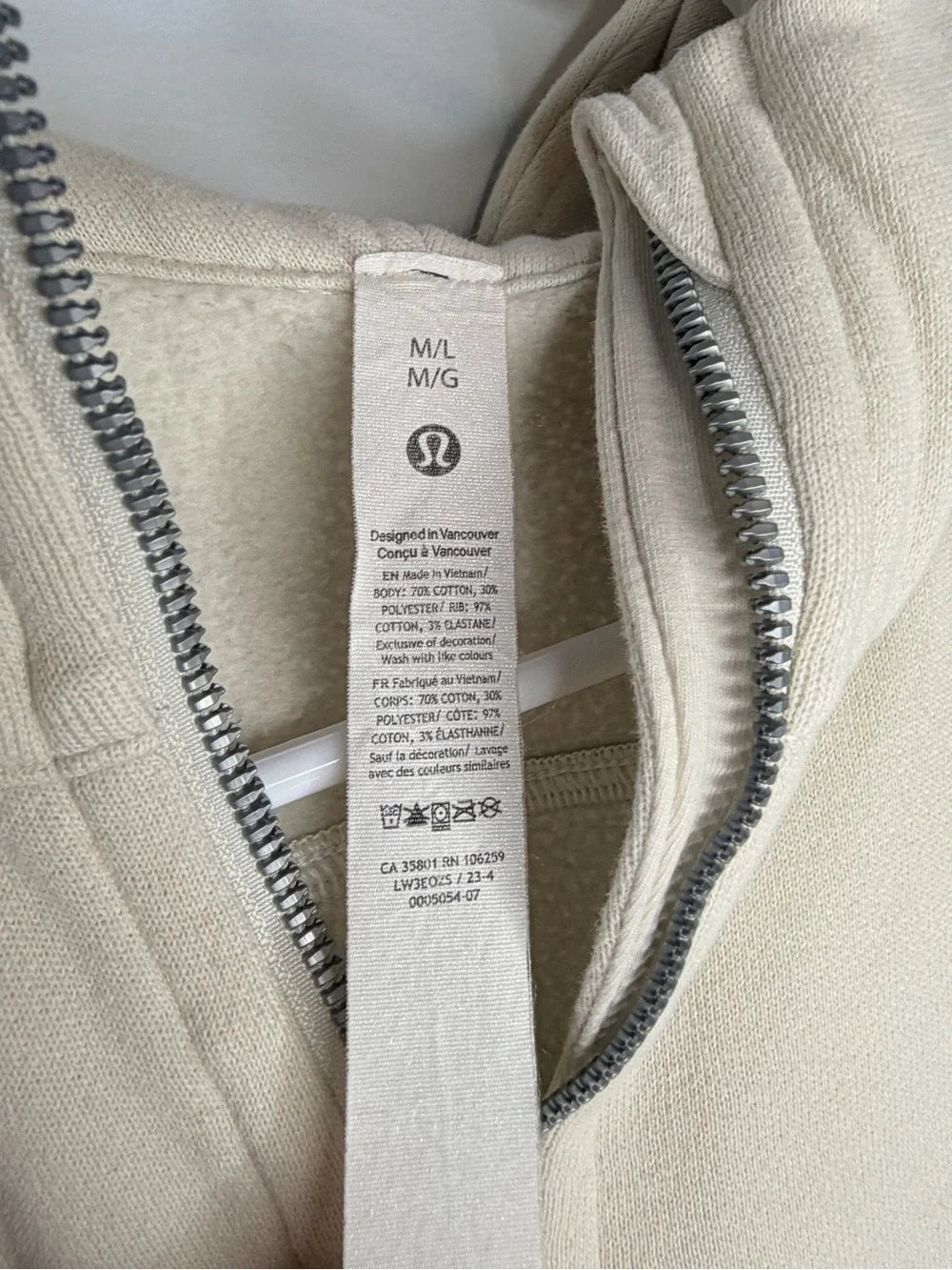 lululemon athletica cropped zip